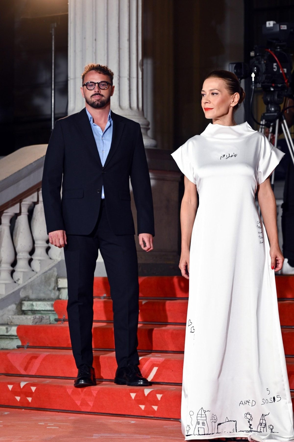 Red carpet at a film festival