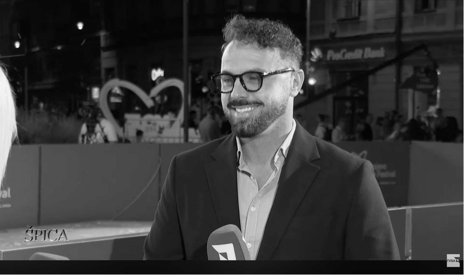 Interview on the red carpet for TVSA Špica